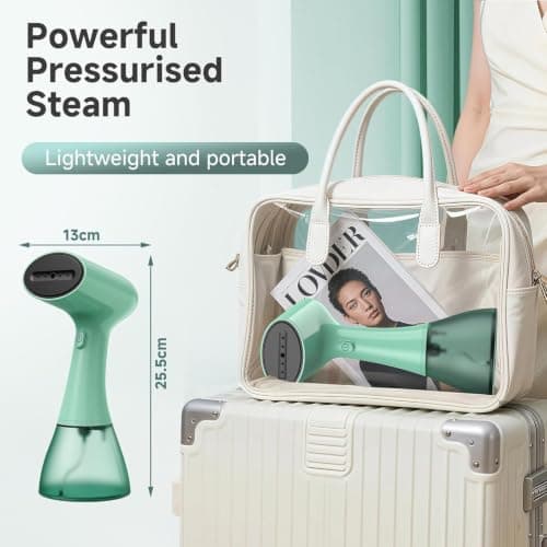 OLAYMEY Clothes Steamer 1800W Handheld, 400ml Tank, 20s Fast Heat-up (T201) — view 2