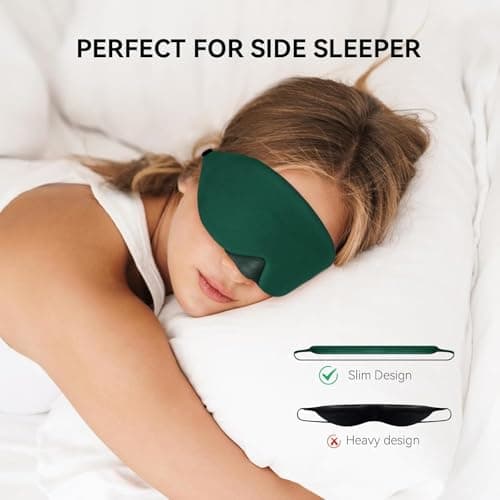 Mavogel Cotton Sleep Mask with Updated Bending Nose Design, 100% Handmade — view 4
