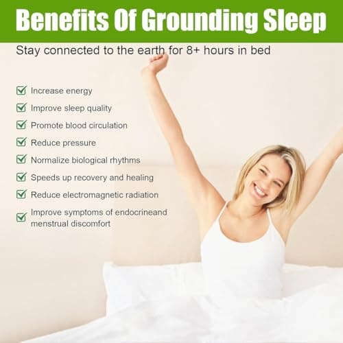 Quvixy Grounding Bed Sheet Quick Setup UK Plug Adapter Included Family — view 4
