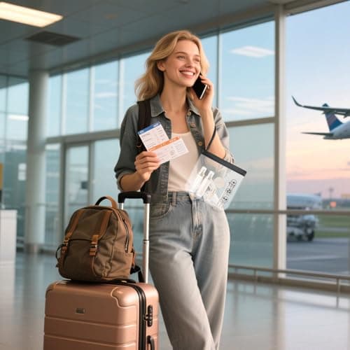 8 PCS 20x20cm Airport Security Liquids Bags, TSA Approved — view 3