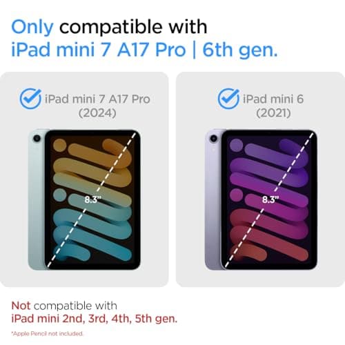 Spigen Nano Pop Compatible with iPad Mini 7 (2024) / iPad Mini 6 Case (2021) 8.3 inch cover - Orange Beige — view 2