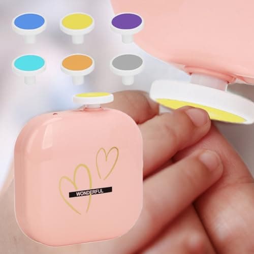 Nail Trimmer Electric LED Light Fingernails Care 6 Grinding Pads All Ages — view 3