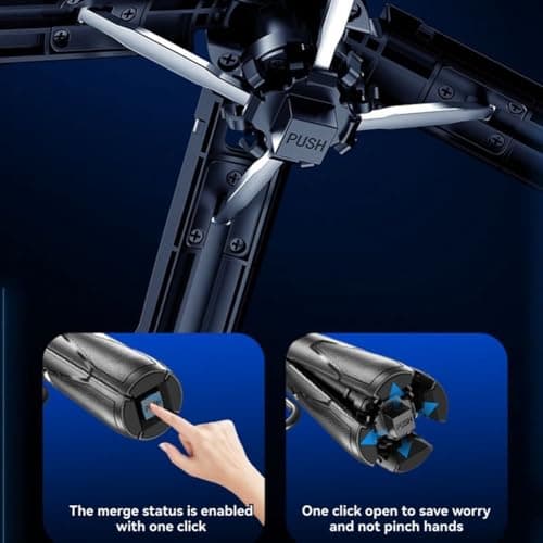 Xuzxinze Selfie Stick Tripod for Travel with Adjustable 4-Section Pole — view 2
