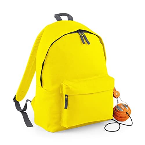 BagBase BG125 Original Fashion Backpack - Yellow/Graphite Grey — view 2
