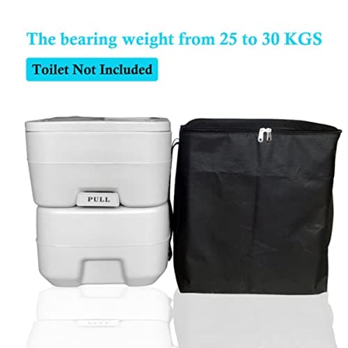 JUTTAUTO Portable Camping Toilet Storage Bag, Nylon Toilet Protector Cover Toilet Carry Bag for Porta Potti 145 165 335 345 365 565 Universal for Camping Caravan Motorhome RV Travel — view 3