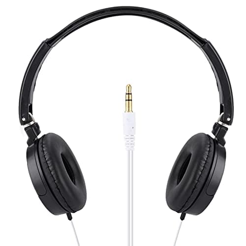 VBESTLIFE Foldable Compact Wired Headset, Stereo HiFi Music Headphone with Rotatable Ear Cups, Adjustable Headband Headset for Smartphones Tablets Laptops, Lightweight Foldable Design for — view 4