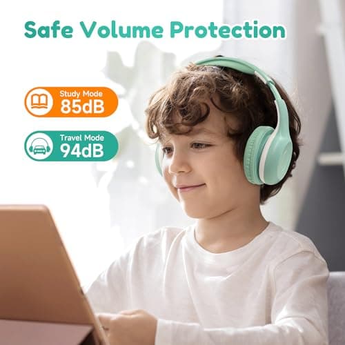 EarFun K2 Kids Headphones Wireless with Mic 45H Playtime, Volume Limit — view 3