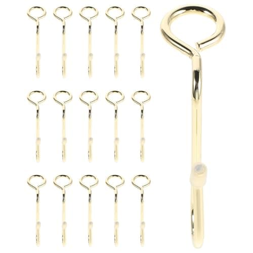 36pcs Mini Metal Hanger Connector Hook for Closet Organisation, Gold