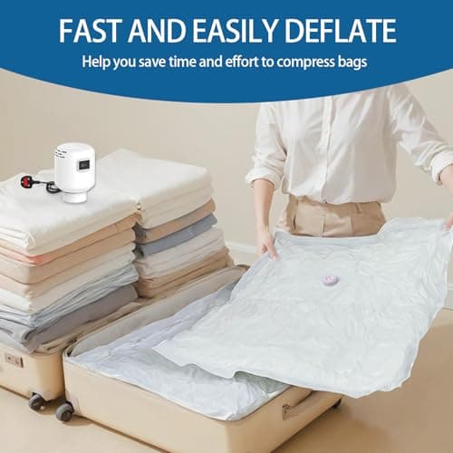 LKV Vacuum Storage Bags with Electric Pump for travel, Space Saver Bags — view 5