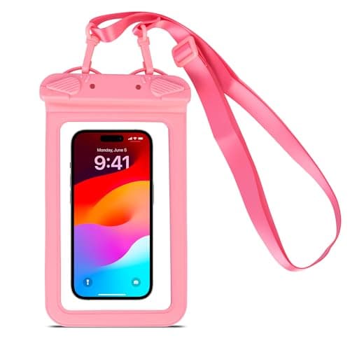 IPX8 Waterproof Phone Pouch Universal Cell Phone Dry Bag Patented Sealed Lock Lanyard Mobile Phone Case for Swimming Surfing Beach for iPhone 17 16 15 Samsung S26 S25 Huawei Xiaomi up to 8.9"