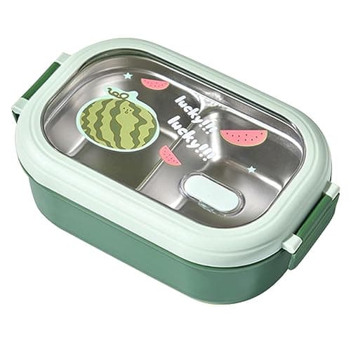 Eminchu Stainless Steel Divided Lunch Box for Boys and Girls — view 5
