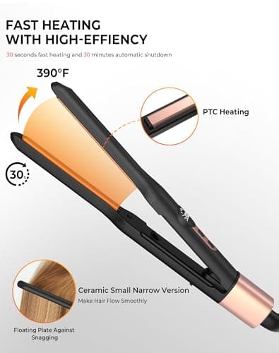 UMIGA Mini Pencil Hair Straightener, Travel Straighteners — view 4