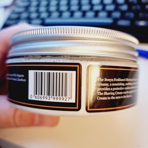 Organic Shaving Cream Mango & Papaya Sweyn Forkbeard 150ml - 100% Organic Shaving Cream for Men Made in London — view 4