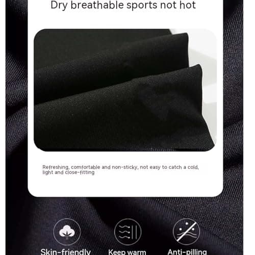 Holimaid Kids Boys Thermal Base Layer Sets Long Sleeve Athletic Compression Suit Ideal for Football Sports Outdoor Sports Performance (Black, 130) — view 4