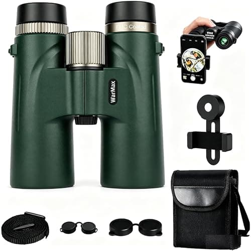 Warmax Binoculars, HD12x42 Adults High Magnification Waterproof Fogproof