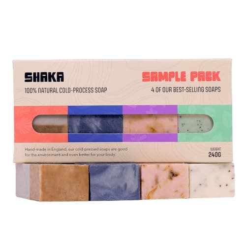 Shaka Natural Soap Sample Pack | 4 Handmade Vegan Soap Bars