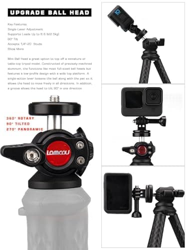 Gorilla Pod Tripod for Smartphone, Flexible Phone Tripod Octopus — view 3