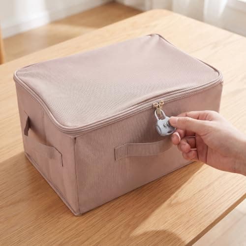 Veemoon Discreet Lockable Toy Bag, 12.6x9.45x7.1in Discreet Storage Bag — view 6