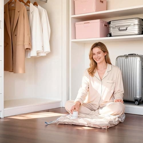 Requisite Needs Vacuum Storage Bags, 9 Pack Space Saver Compression Bags with Durable Protective Seal, 3 Sizes (40x60cm, 50x60cm, 60x80cm), Waterproof Reusable for Clothes, Bedding — view 4