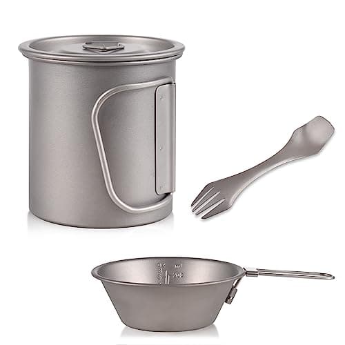 lvifloae Camping Cutlery Set, Camping Mess Kit For Camping 1 Person