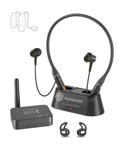Avantree Aura Loop - Auracast Wireless TV Earbuds with Voice Clear