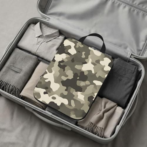 ESNAIUVCD Army Digital Camouflage Print 4 Set Compression Packing Cubes for Suitcases,Expandable Storage Bags Organizers — view 6