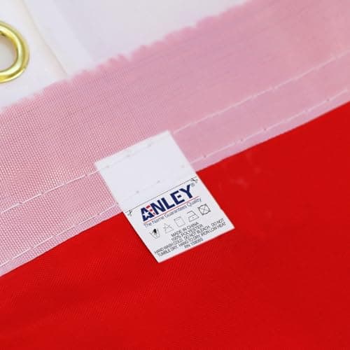 ANLEY Fly Breeze 3x5 Foot Denmark Flag - Vivid Color and UV Fade Resistant - Canvas Header and Double Stitched - Danish Dane National Flags Polyester with Brass Grommets 3 X 5 Ft — view 6