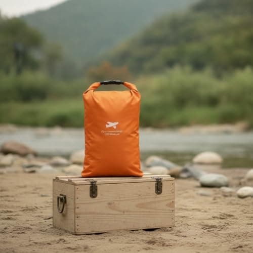 Colcolo Outdoor Waterproof Storage Bag Roll Camping Organizer Gear Storage Holder Quick Access Zipper Oxford Cloth for hiking travel home organization car trunk, Transparent, L — view 5