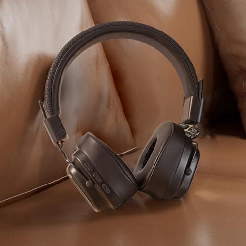 Wireless Headphones - Travel Over Ear Headset, Blue-Tooth Headphones, Noise Cancelling Wireless, Vintage Heavy Bass for Women Men, Portable Head-Mounted Headset — view 2