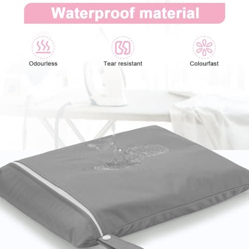 AOOSA 2PCS Wet Bags for Baby Items Travel Beach Swimming Camping(Gray&Blue) — view 3