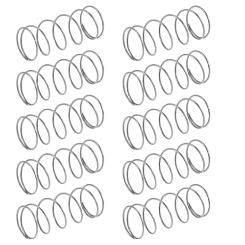 Automatic Water Bowl Silver Compression Spring 10pcs Stainless Steel