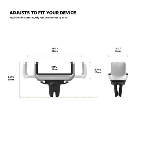 Belkin Car Vent Mount for iPhone, Samsung, Silver — view 4