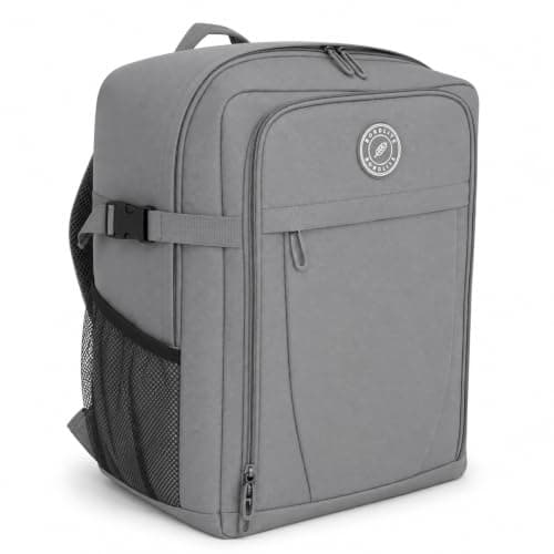 wowtravel Cabin Backpack 40x30x20 cm, Fits Ryanair Underseat Bag Size, Lightweight Hand Luggage Rucksack with Multiple Compartments, Weekender Holdall for Flights, City Breaks and Commuting