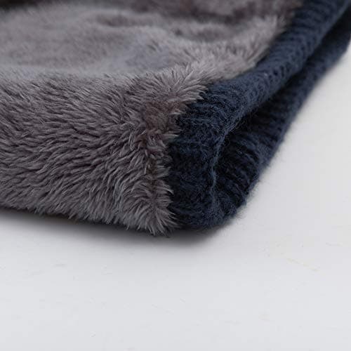 Asudaro Winter Neck Warmer Scarf Knitted Circle Scarf, Neck Wool Plus Fleece Lined Warm Neck Wrap for Men and Women, Outdoor Travel Skiing, Walks, Hiking, Motorbikes — view 3
