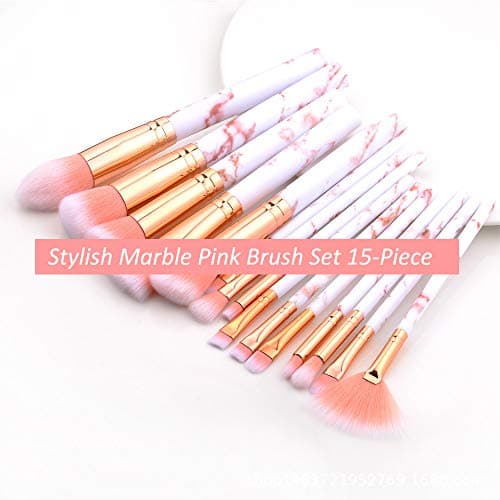 NEVSETPO 17Pcs Girls Make Up Brush Set Teen Girl Gifts Brushes Sponges — view 2