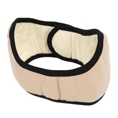 Earmuffs Noise Cancelling Headband for Side Sleepers, Breathable Polyester Winter Ear Warmer with Eye, Pressureless Fit for Travel Study Insomnia Relief Beige — view 2