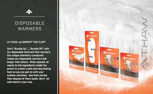 THAW Disposable Foot Warmers – 30 Pairs Air-Activated Heated Insoles — view 5
