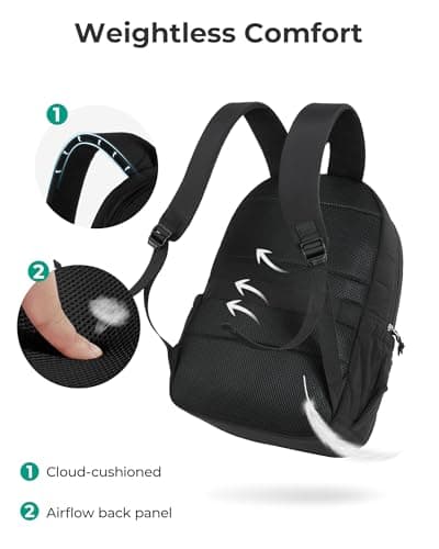bagsmart College Backpack for Women – 15.6" Laptop Bookbag — view 6