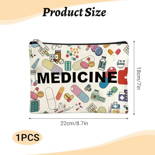 Medication Bag | Medicine Bags for Travelling | Travel Medicine Bag for Men Women | Meds Pouches for Medication Pills in Home — view 2