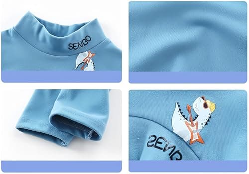 Baby Boys Thermal Tops Pack of 2 Daily Wear Fleece Lined Winter Base Layer Top White&Brown 12-18Months — view 5