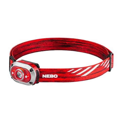 NEBO Mycro 450 – 450 Lumen Rechargeable Head Torch & Cap Light, Red