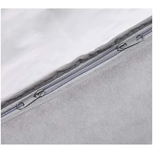 Amazon Basics Underbed Storage Bag with Zipper and Transparent Vinyl Top, 2-Pack, Grey, 45.7 x 106.7 x 15.2 cm — view 4