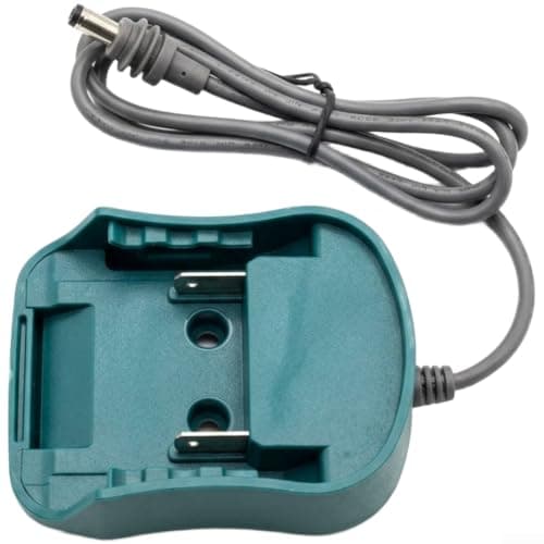 18W DC Power Adapter with 96cm Cables for 18V 20V MAX for lxt for battery, Compatible with BL1830 BL1840, Teal ABS Converter for Work Light Fan Tools(with USB Port)