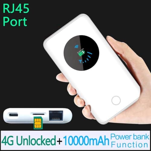 Akfldms WiFi Router 4G LTE 150Mbps MIFI Pocket 4G Router RJ45 Port Car Mobile Broadband Hotspot WiFi Modem — view 3