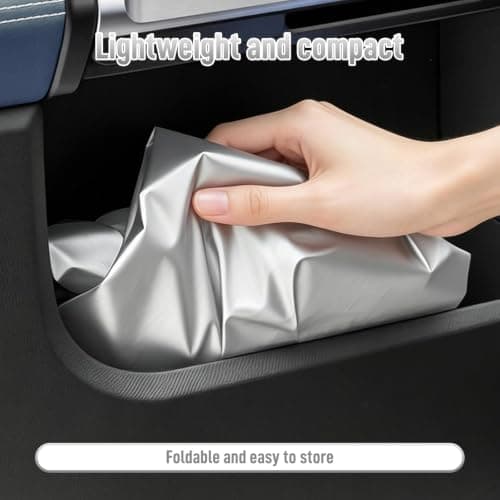 2Pcs Car Steering Wheel Sunshade, Heat Resistant Steering Wheel Cover, Protective Sun Shade Automotive Accessories for Vehicle Travel Hot Weather Truck Outdoor Parking — view 3
