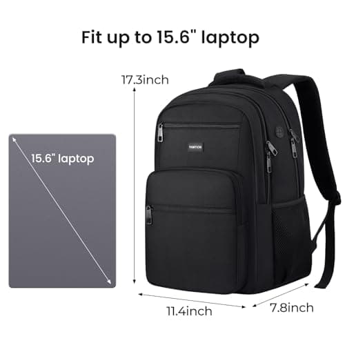 YAMTION Laptop Backpack, Rucksack for Men, Backpack Mens, School Bag, Laptop Rucksack for Men Women School College Business, Fits 15.6 Inch — view 5