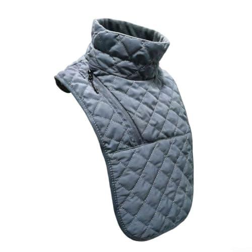 KiraKira Windproof Motorcycle Neck Warmer 40x36cm Zip Adjust(Black)