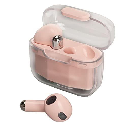 Language Translator Earbuds, Bluetooth 5.3 Two Way Translator Device with 3 Translation Modes for 144 Languages, Earbud Translator with 300mah Charging Case (Pink) — view 4