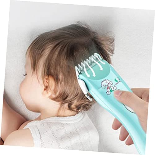 PRETYZOOM Electric Hair Clipper Rechargeable Cordless USB Charging Low Noise Hair Trimmer with Washable Head Safety Teeth Precision for Home and Haircut Sky-Blue — view 3
