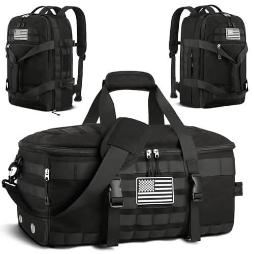 ETRONIK Gym Bag Mens Women, Large Tactical Duffle Bag with Shoe Compartment